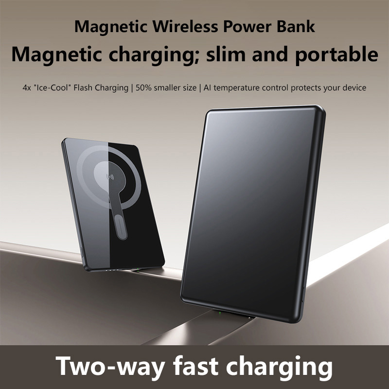 Power Bank Slim - Ultra‑Slim Magnetic Power Bank Aluminum Alloy