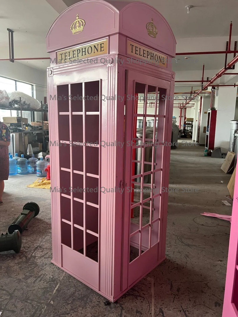 Phone Accessories London - Pink British Phone Booth London Retro