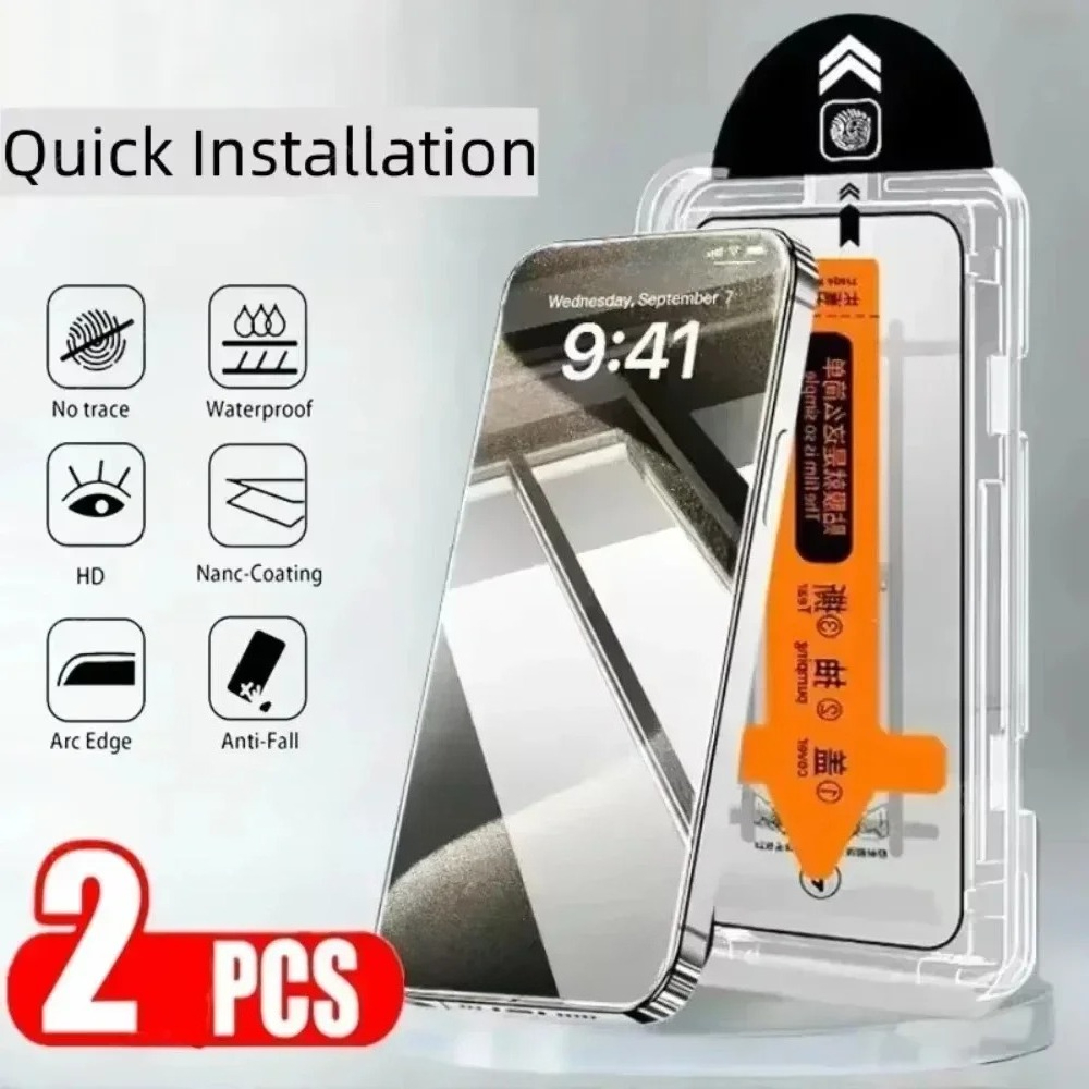 2PCS Transparent Tempered Glas - Phone Accessories Online Store review and price
