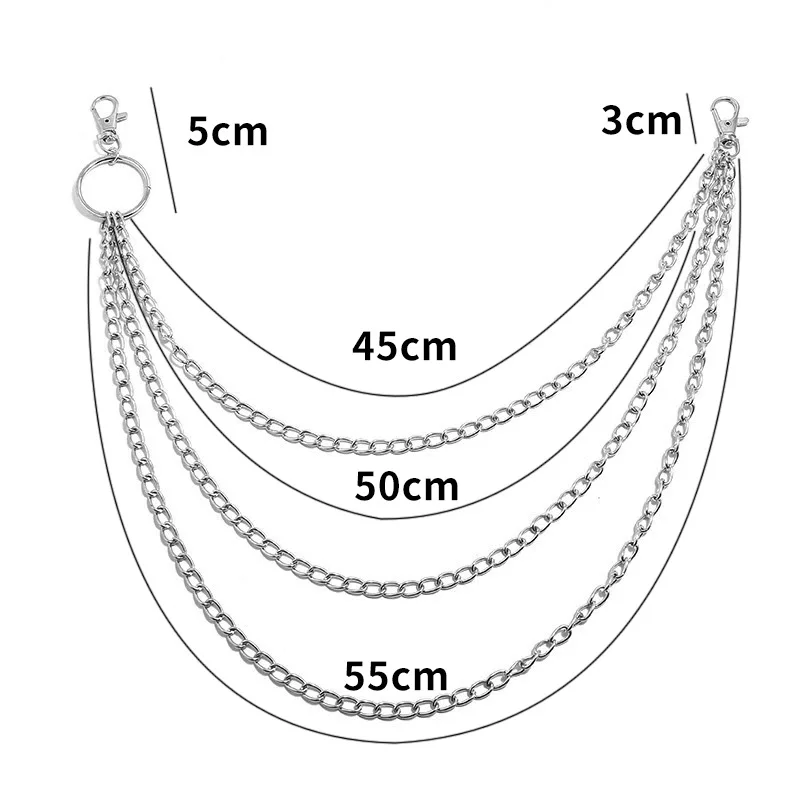 Layer Metal Belt Chain Punk Ho - Phone Accessories Men review and price