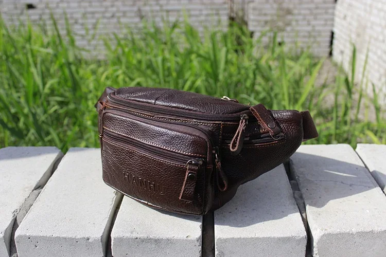 Genuine Cowhide Leather Waist  - Phone Accessories Men review and price