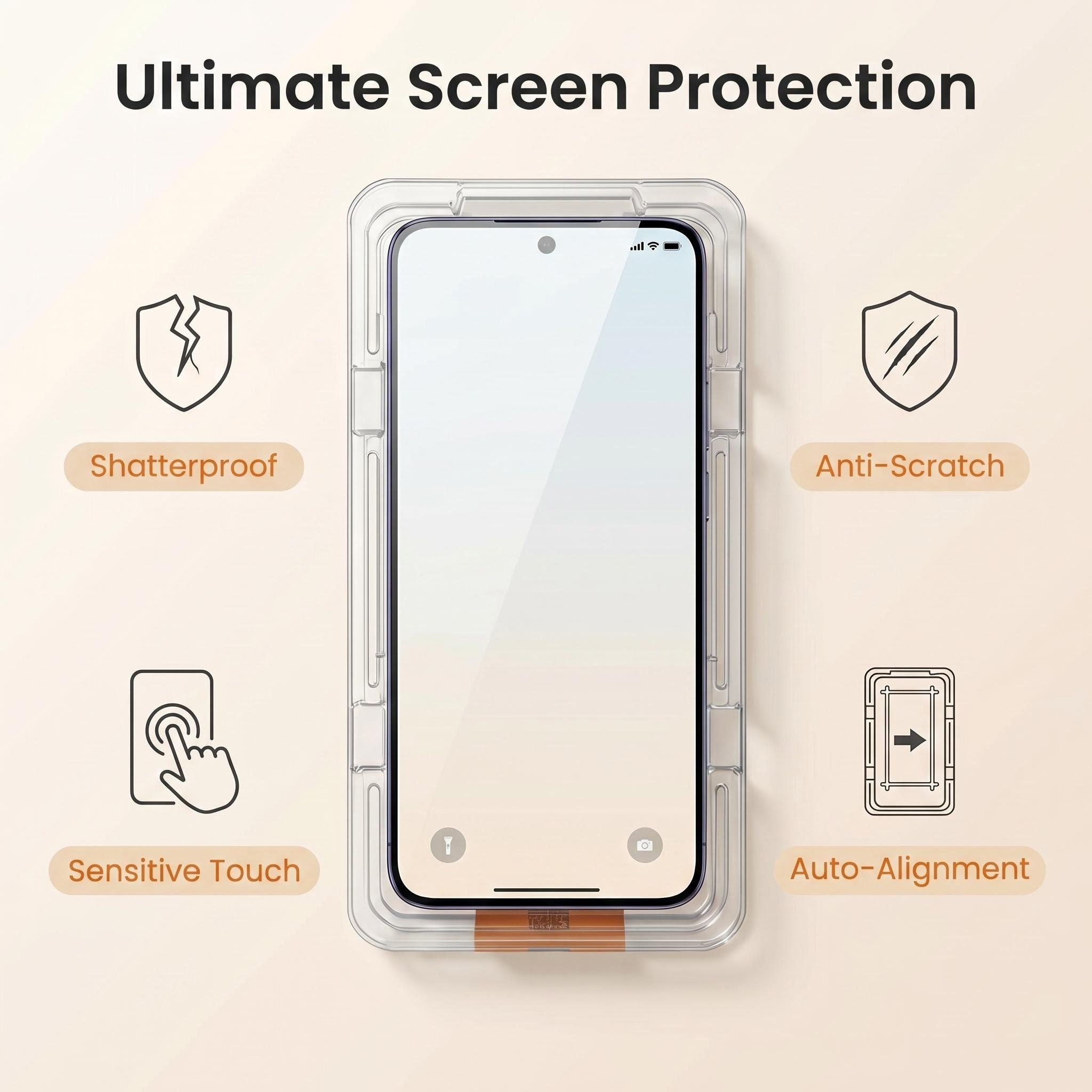 2Pack 4K Dust Free Tempered Gl - Phone Accessories Online Store review and price