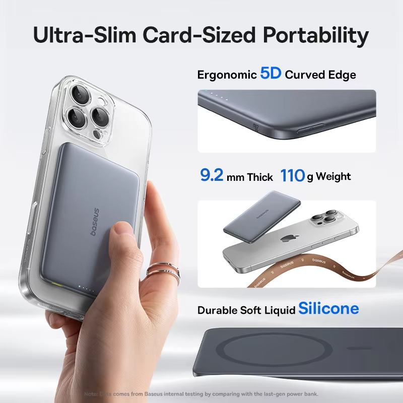 Baseus 5000mAh Magnetic Power  - Power Bank Slim review and price