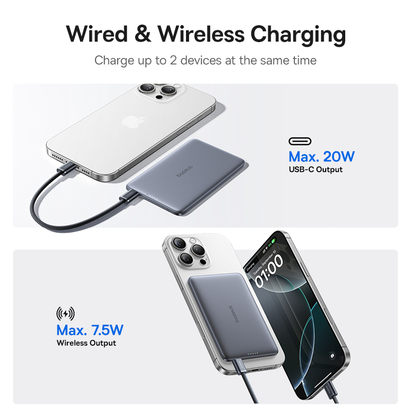Baseus 5000mAh Magnetic Power  - Power Bank Slim review and price