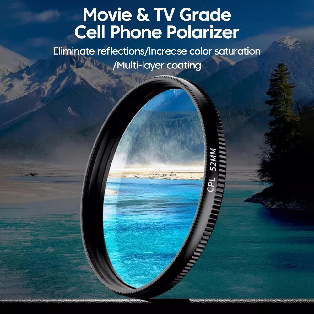 New 52mm CPL Mobile Phone Lens - Phone Accessories For Photography review and price